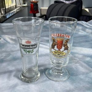 Two beer glasses